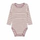 Hust and Claire Buller Bambus Bodystocking i Stribet Lavendel