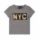 Petit by Sofie Schnoor T-shirt NYC, Grey Melange/Gold