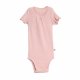 Wheat Rib Lace Body SS i Rosa