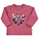 Minymo Lang�rmet T-shirt, Blomster og Panda/Rose Wine