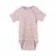 Petit Piao Body SS, Striped/Rose