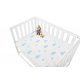 Pinolino Str�klagen til Vugge, Bedside Crib og Barnevogn (2 stk.), Jersey/Lysebl� Skyer